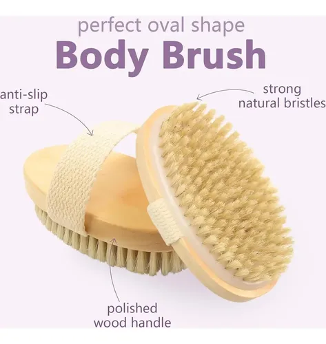 Set De 4 Cepillos Corporales Exfoliantes Komvzyl Para