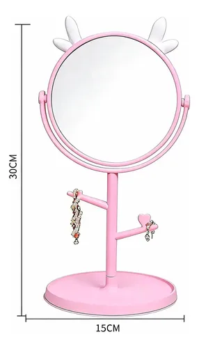 Cosmética Mirror Espejo Con Oregitas Pink