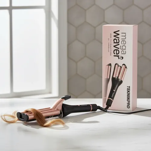Rizador Profesional De 3 Cilindros Teknikpro Mega Waver