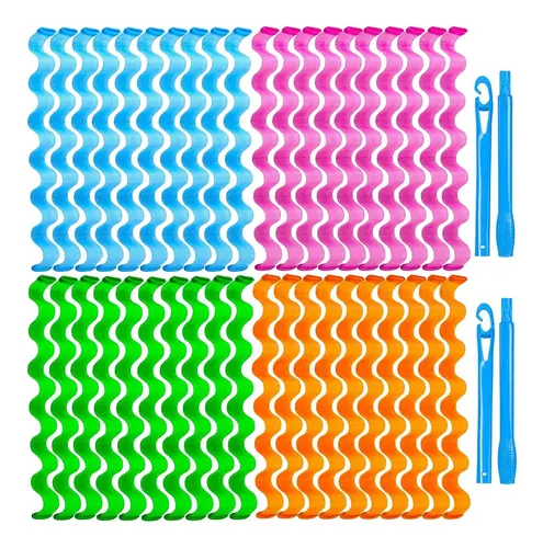 Rizador De Pelo Heatless Waves De 40 Piezas, No Daña El Calo As Shown