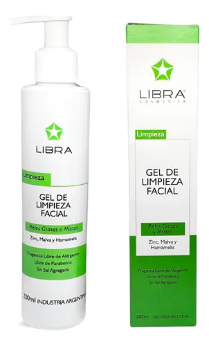 Gel De Limpieza Facial Piel Mixta Zinc Hamamelis 200ml Libra
