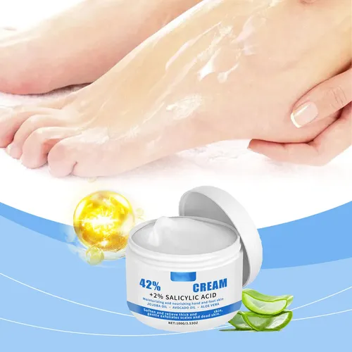 Crema Reparadora Hidratante Para Pies Que Alivia La Piel Sec Multicolor