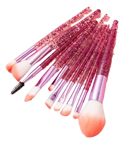 Traje De Cepillo De Maquillaje De 10 Colores