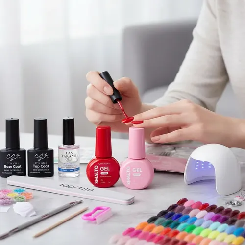 Kit Profesional Completo Uñas Soft Gel Led Uv X57 Piezas