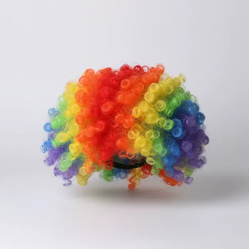 1 Peluca Payaso Multicolor Cotillon Oferta!!! Pelo
