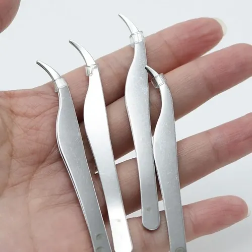 Pinzas De Acero Inoxidable Para Afeitar Cejas, Astilladas, 5