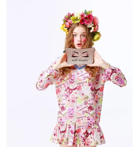 Bolsa De Maquillaje Baobeily Hello Beautiful Pink