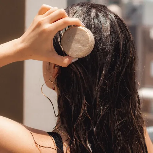 Combo Shampoo Y Acondicionador Solido Pelo Graso Nyübu 100g