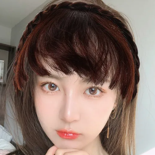 Diadema Trenzada De Cabello Humano, Peluquín De Aspecto Natu
