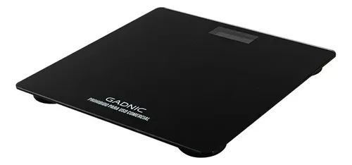 Balanza Digital Gadnic 180 kg Vidrio Reforzado Pantalla LCD