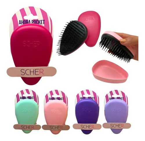 Cepillo Para Cabello Desenredante Anti Frizz Forma De Huevo