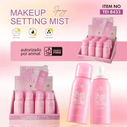 Bruma Fijadora De Maquillaje Set On You Tei Cosmética 100ml