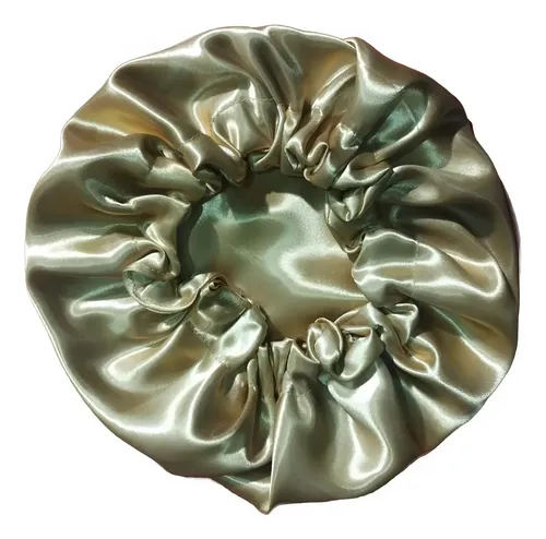 Gorro de peluquería satén Bonpel Simple dorado para proteger cabello