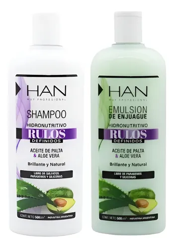 Shampoo Y Acondicionador Rulos Definidos Han 500ml
