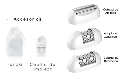 Depiladora Electrica Gama Skin Pro Go +2 Cabezales