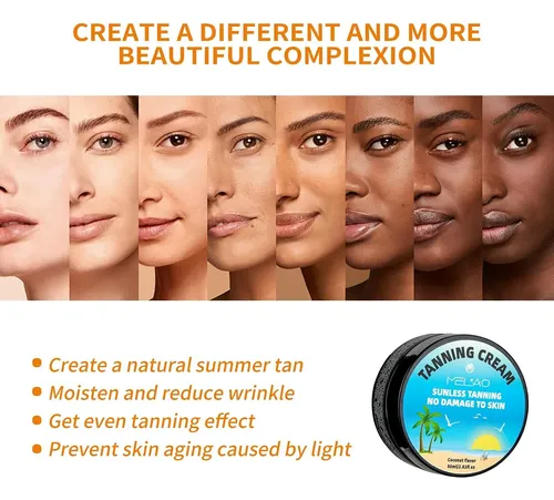 Crema Autobronceadora Para Cara Y Cuerpo, Autobronceador Sin