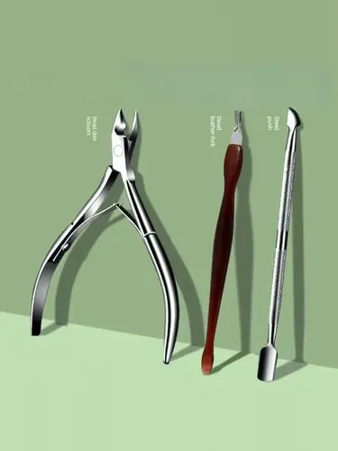 Set De Tijeras Y Tenedor Para Cutícula Multicolor