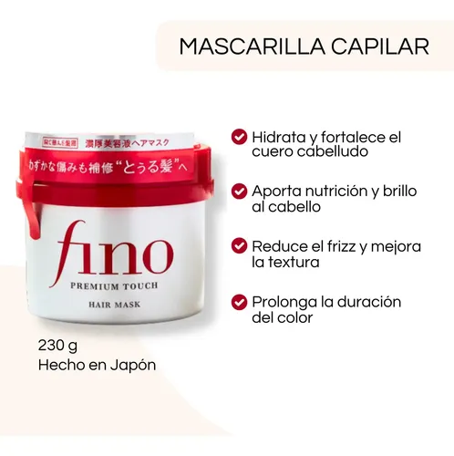 Fino Premium Touch Mascarilla Capilar Tratamiento 230g Jh 2110464809236