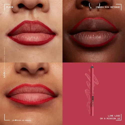 Delineador De Labios Nyx Professional Makeup Line Loud