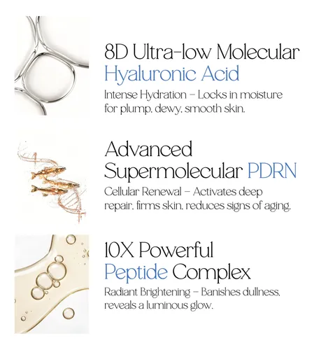 Plump Pdrn 8d Hyaluronic Acid Serum Tubes, Microneedling