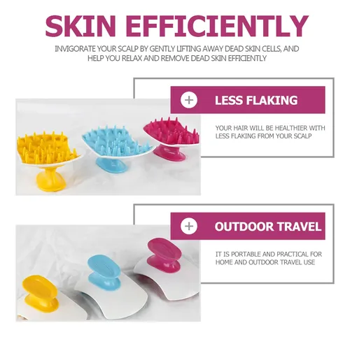 Cepillo Para Cuero Cabelludo Y Cabello, Silicona, Baño, Sham