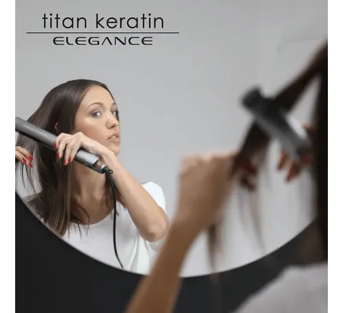 Planchita De Pelo Gama Elegance Std Titan Keratin Bvt Slim