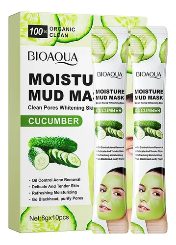Mascarilla Facial Bioaqua De Barro 8 G X10