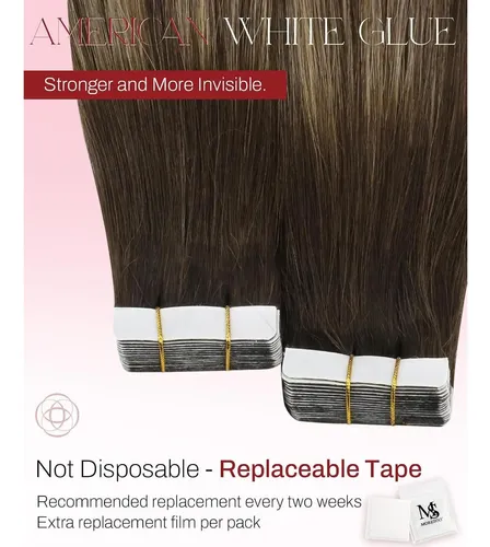 Extensiones De Pelo Con Cinta Moresoo 18 In Remy Balayage
