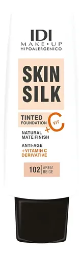 Idi Make Up Base Maquillaje Vit C Skin Silk 102 Areia Beige