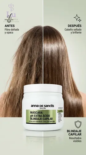 Máscara Blindaje Capilar Ph Extra Ácido Cabello Teñido 500g