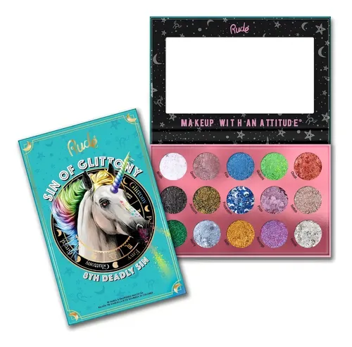 Paleta De Sombras Sin Of Glittony Rude Cosmetics