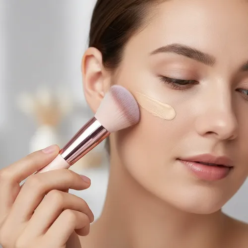Set De Brochas Maquillaje Bsmall 14 Piezas Con Espejo Led
