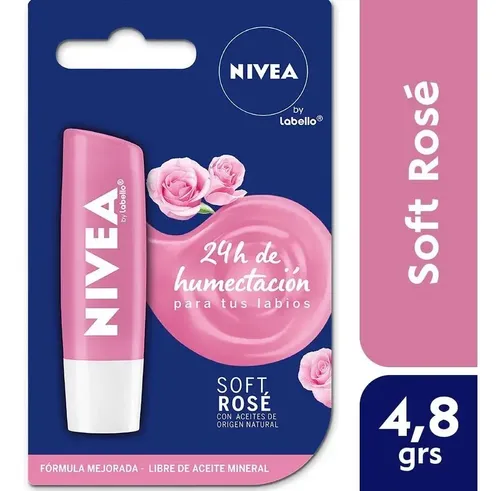 Protector Labial Nivea By Labello Soft Rosé 4,8g