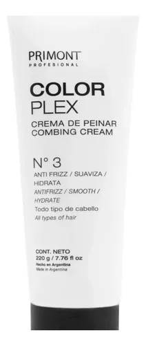 Primont Color Plex Crema De Peinar N°3 Anti Frizz Hidratante