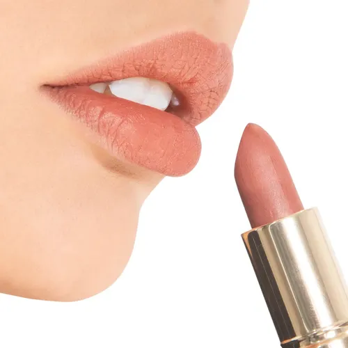 Labial Xúlu Cosméticos Nude M166 Barra Cremoso + Delineador Dark Latte