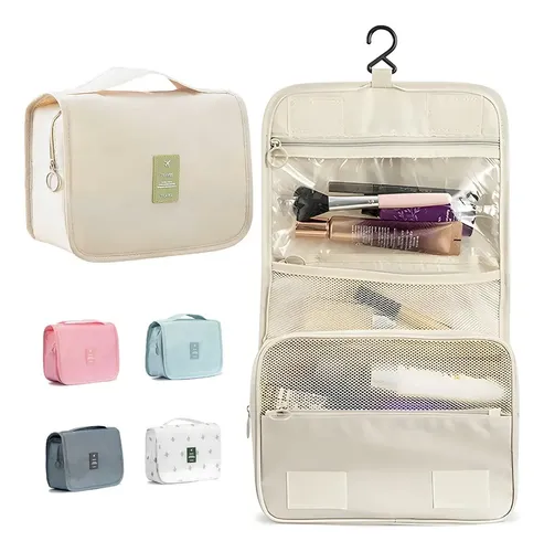 Neceser Bolso De Mano Organizador Maquillaje Grande Gancho