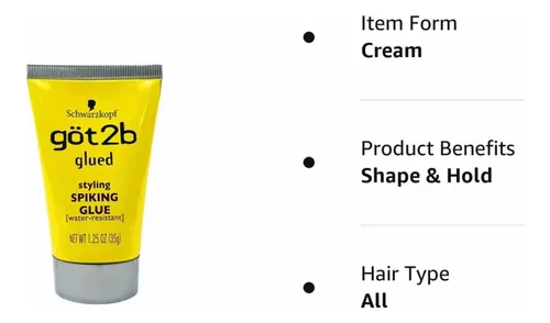 Got22b Glued Spiking Glue Schwarzkopf Pequeño 35 G