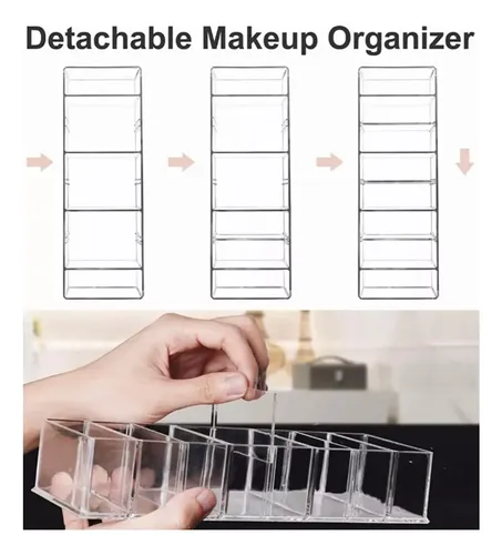 Organizador De Maquillaje Acrílico Transparente, Soporte De