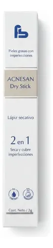 Acnesan Dry Stick 2 En 1 Seca Y Cubre Imperfecciones Acne