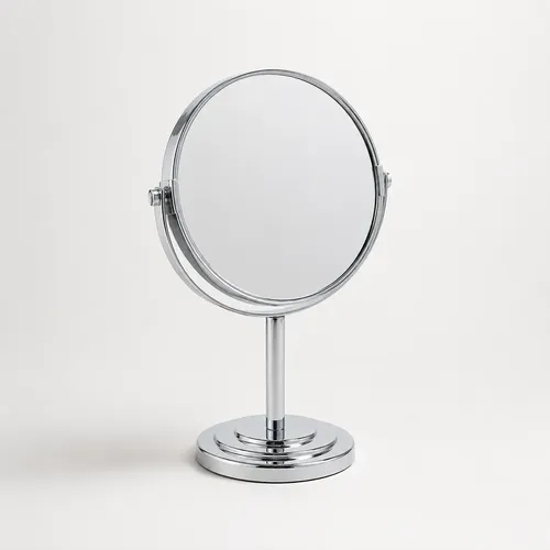 Espejo Maquillaje Metal Giratorio Aumento Calidad Premium