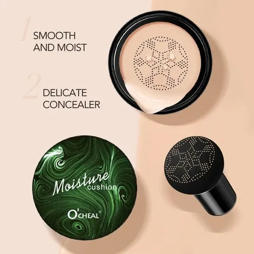 Base Cushion Corrector Esponja Hongo Larga Duración
