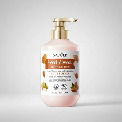 Body Lotion Sadoer Sweet Almond Whiten Brighten 500 Ml