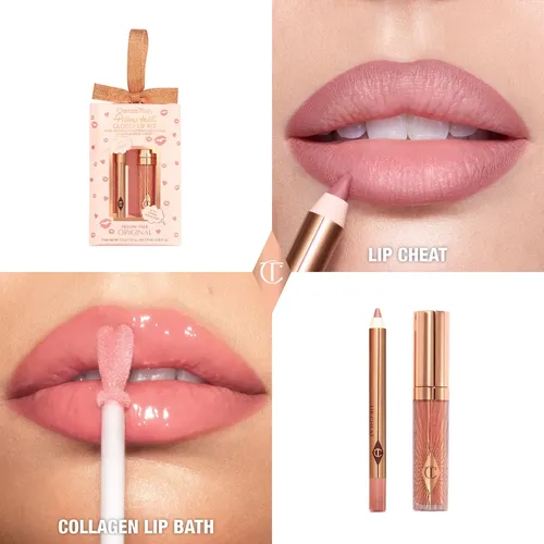 Set De Brillo Labial Charlotte Tilbury Pillow Talk