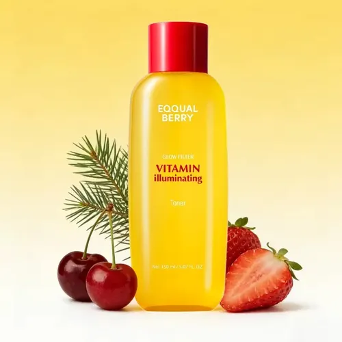 #tónico Facial Iluminador Con Vitamina C Eqqqual Berry 150ml