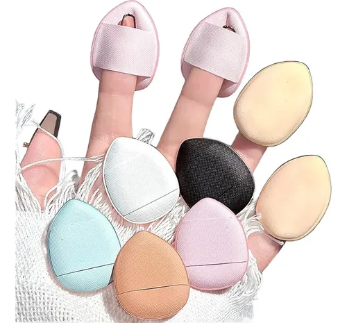 4u Mini Esponja Puff Para Dedos Corrector Base Maquillaje