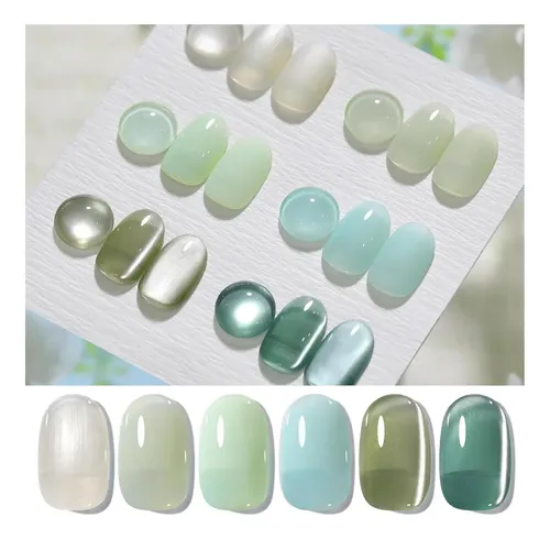 Gel Manicure Kit Born Pretty Jade Breeze 6 Colores