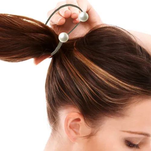 5 Pzs Ligas Elásticas Coloridas Para Cabello Colorful (multi-color) Solid