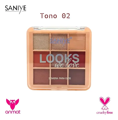 Paleta Sombras Saniye Looks We Love 9 Tonos Pocket