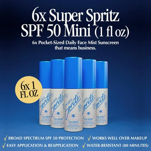 Bruma Facial Sunscreen Vacation Super Spritz Spf 50 30 Ml X6