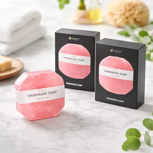 Jabón Artesanal Handmade Soap Rosa Limpieza Cuidado Corporal